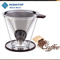 Hot Sales Worldwide Stainless Steel Coffee Filter Cone/Clever Coffee Dripper /Drip Coffee Maker with Holder