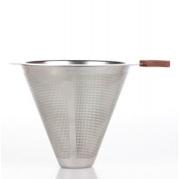 Stainless Steel Coffee Dripper-Pour Over Reusable Filter - Paperless Drip Cone