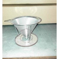 2 4 Cup Stainless Steel Hand Drip Coffee Dripper V60 Coffee Filters