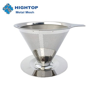 Stainless Steel Reusable Pour Over Coffee Dripper Filter