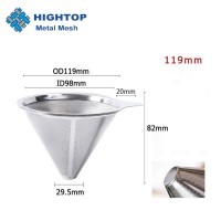 6 8 Cups 304 Stainless Steel Metal Cone Coffee Dripper Filter for Home Brewing