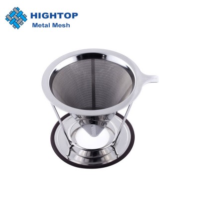 Reusable Stainless Steel Pour Over Coffee Dripper Filter for Home Coffee Maker