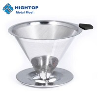 Paperless Honeycomb Design Coffee Dripper Stainless Steel Pour Over Reusable Coffee Filter