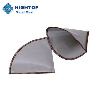 Coffee Filter Mesh Reusable Durable Stainless Steel Permanent Paperless Basket Shaped Filter for Home Office